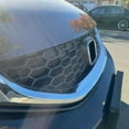 thumbnail image 3 of VioziteGam Grille Front Side Black Chrome Plastic Honeycomb W/ Molding ABS for Honda for Civic DX/EX-L/HF/LX/ Gas/Si 13-15 1pc -163 71122TR3A01, 3 of 10