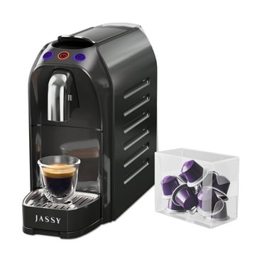 Jassy 20 Bar, 1-Cup Black Espresso Machine