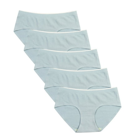 

Bowake Women s Sexy Thin Briefs In Solid Color With Non-Trace Mid-Waist Underwear 5PC please buy one or two sizes larger than normal