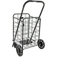 thumbnail image 4 of atHOME Extra Large Foldable Shopping Cart Durable, Lightweight, Black, 4 of 9
