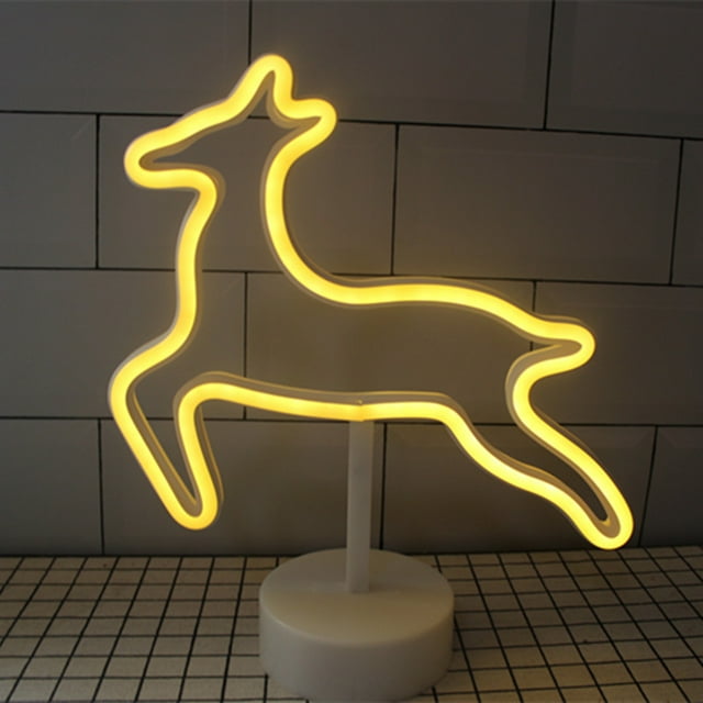 Labymos Cute Design Night Light Beside Lamp 3 * AA Cell Operated USB Powered Portable for Home Decoration Deco Birthday Present Gift