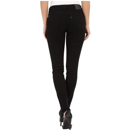 Levi's Womens 711 Skinny Soft Black