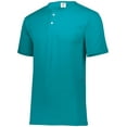 thumbnail image 1 of Two-Button Baseball Jersey M Teal, 1 of 1