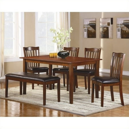 Homelegance Dining Table Set - Trent Home Schaffer 6 Piece Dinning Table Set in Espresso