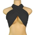 thumbnail image 2 of Wiyuqeen Women's Sleeveless Halter Criss Cross Tank Crop Tops Tie Backless Camis Solid Slim Y2K Wrap Halter Tops for Party Club, 2 of 5