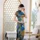 thumbnail image 1 of Falda cheongsam adelgazante de estilo chino joven de manga corta de satén largo de verano y otoño, ropa de mujer de talla grande, 1 of 6