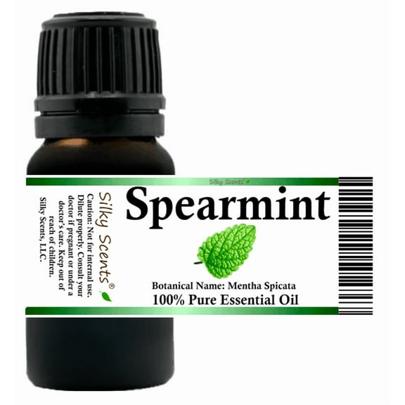 Spearmint Essential Oil 5 ml (1/6 fl oz) - 100% Pure and Natural by Silky Scents