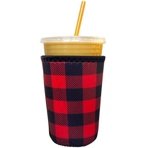 Koverz Neoprene Iced Coffee Sleeve - Medium Buffalo Plaid