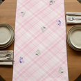 thumbnail image 5 of Table Runners 70 Inches Long Dress Scarves, Easter Tulip Farmhouse Coffee/Dining/Kitchen Table Decor, Holiday Table Runner, Colorful Flower Spring Butterfly Plant Pink 13x70 Inch, 5 of 9