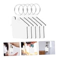 thumbnail image 3 of BESTOYARD Blank Engraving Keychain White Aluminum Alloy 8Pcs, 3 of 8