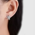 thumbnail image 5 of Yoursfs 925 Sterling Silver Earring Clip Zircon Snowflake Earrings Women Fashion Accessories Gifts, 5 of 5
