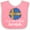 Pink and White, variant on Inktastic I'm So Cute, I Must Be Swedish Sunflower Sweden Flag Boys or Girls Baby Bib
