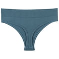 thumbnail image 1 of Puntoco Bragas para mujer, cintura alta, ropa interior de color liso para mujer, ropa interior sexy, bragas de bikini, bragas de yoga cómodas, 1 of 2