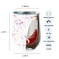 thumbnail image 6 of Drinco 12 oz Wine Tumbler Stainless Steel with Lid Coffee Cup Vacuum Insulated Mug -Pebble Beach, 6 of 6