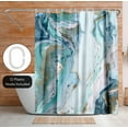 thumbnail image 3 of Americanflat 71" x 74" Shower Curtain, Marble Petroleum Ii by PI Creative Art, 3 of 6