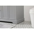 thumbnail image 5 of Elegant Decor Clarence 60" Solid Wood and Metal Double Bathroom Vanity in Gray, 5 of 8