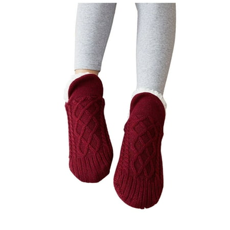 

Pxiakgy fall clothes for women 2022 Indoor Slipper Thermal For Women And NonSlip Socks Thermal Indoor Slippers Socks Woven Floor Socks Socks + S