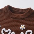 thumbnail image 6 of CAUYDY Toddler Baby Boy Girl Sweater Embroidered LOVE Outfits Long Sleeve Pullovers Fall Winter Clothes(L101-Blue,3-4 Y), 6 of 9