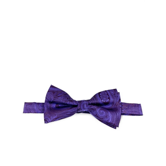 Plum Classic Paisley Bow Tie
