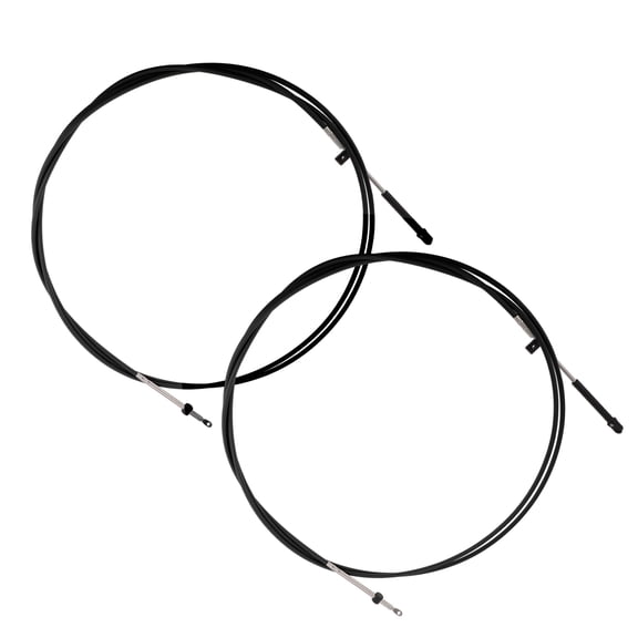 2 Pcs 4m Boat Throttle Shift Control Cable Marine Outboard Remote Cable for Mercury for Mercruiser Marine Force Outboard Replace No.CC17913 Black