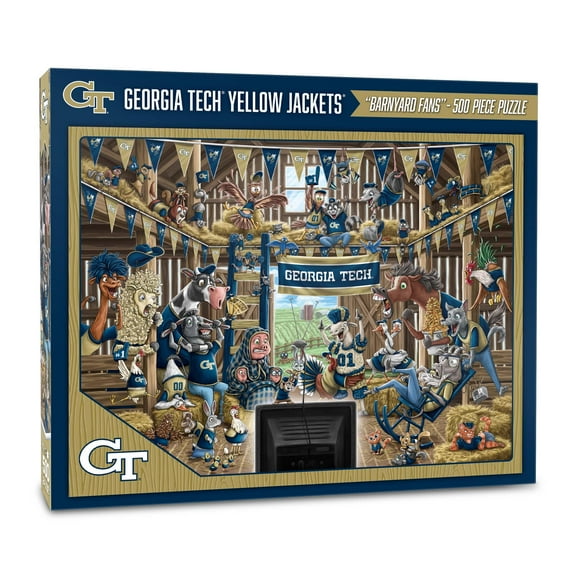 YouTheFan NCAA Georgia Tech Yellow Jackets Barnyard Fans Puzzle - 500 Piece