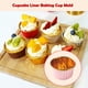 thumbnail image 2 of Matsuzay Paquete de 100 Cupcake Liner Mold Pastelería Postre Galletas Pastel Taza Bandeja Envolturas Comedor Hotel Café Cocina Herramienta Herramientas y accesorios para hornear Oro rosado, 2 of 6