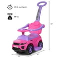 thumbnail image 3 of Costway Plays Music Kid Push & Pedal Ride-On, PP Iron Pink, 35.00 x 17.00 x 33.00 Inches, 6.5 lbs, 3 of 12