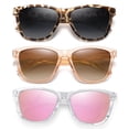 thumbnail image 1 of Gafas de sol DANAMY 54mm polarizadas UV400 para mujer, color rosa leopardo, 1 of 6