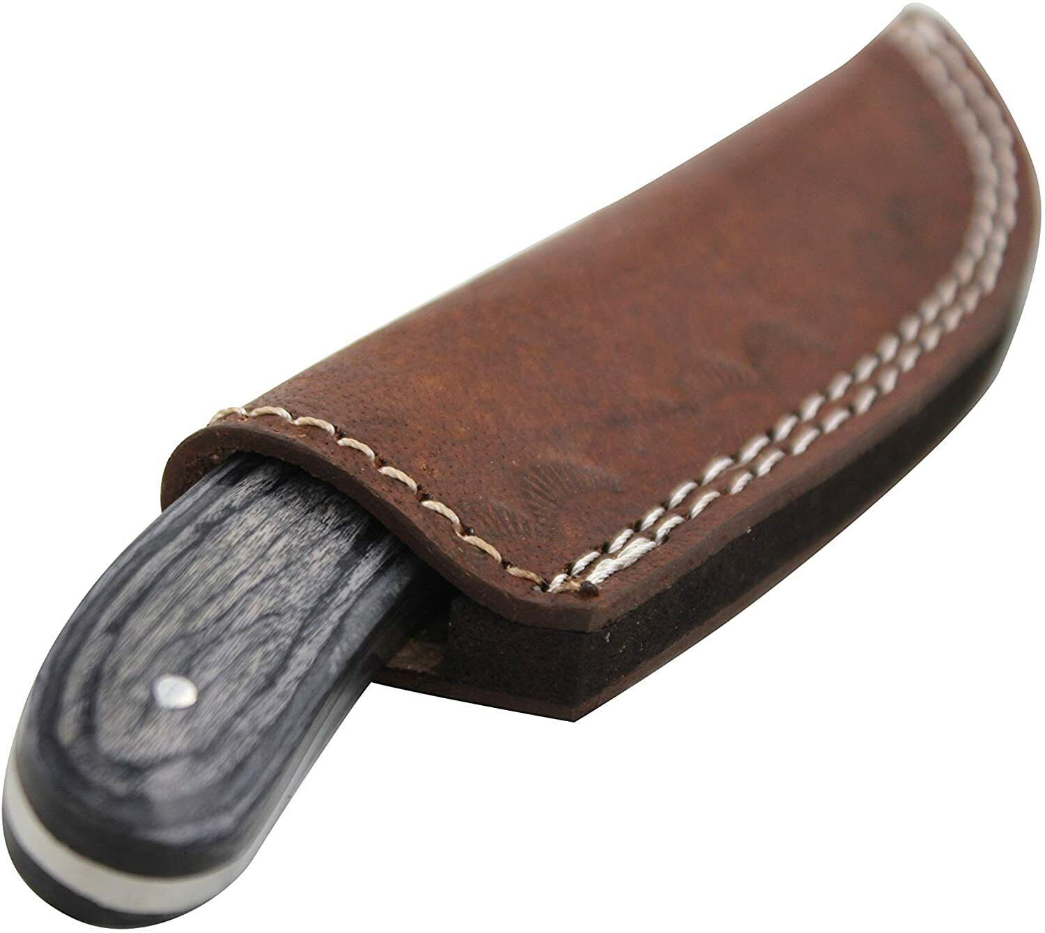 Wild Turkey Handmade Collection 7.5" Full Tang Black Wood Handle Hunting Knife