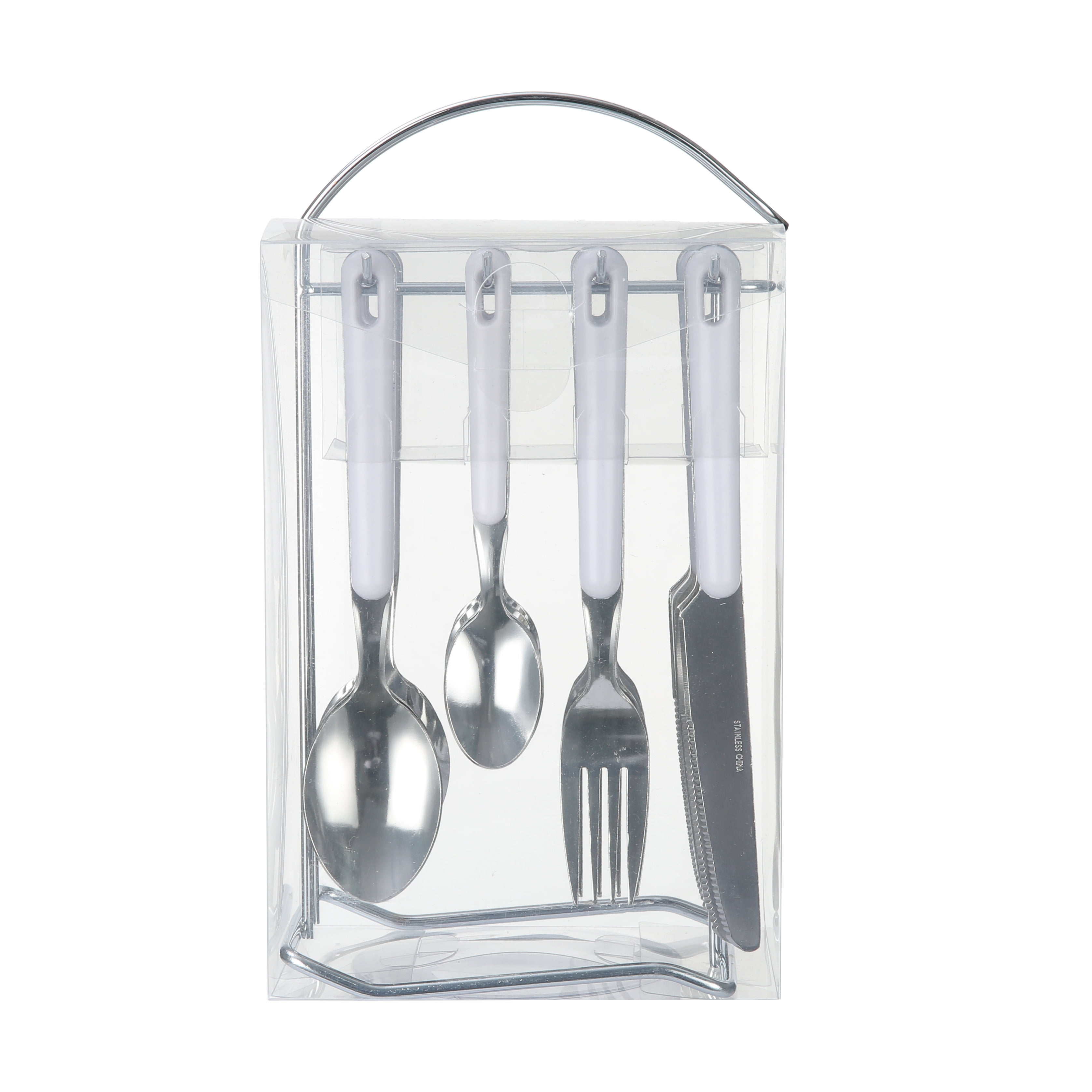 Better Homes & Gardens White Flatware Caddy, 16 Piece Walmart Inventory Checker BrickSeek