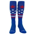thumbnail image 2 of Mk Socks Patriot USA Flag Blue White Red Knee-High Long Sports Socks (XS), 2 of 2