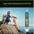 thumbnail image 5 of Water Filter Camping Outdoor Personal Water Filter Portable Mini Water Purifier Emergency Survival Equipment, 5 of 5