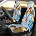 thumbnail image 2 of Sikiie Giraffe Come Out From Zipper Car Seat Protector 2 Pack Car Seat Cushion Mat, Car Seat Covers for SUV, Truck, Van, 2 of 7