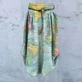 thumbnail image 3 of Falda HUOGUO a la moda para mujer, casual, con estampado a media pantorrilla y fajas, 3 of 4