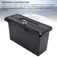 thumbnail image 3 of Marine Storage Box, Lockable Dry Storage Emergency Marine Box with Double Cup Holder, Marine Boat Storage Compartment Multifunctional Plastic Boat Glove Box, 3 of 7