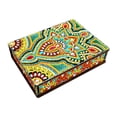 thumbnail image 1 of Wartleves Caja organizadora de almacenamiento de joyas de madera con diseño de flor de mandala 5D DIY, 1 of 7