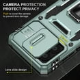 thumbnail image 4 of Sliding Lens Cover Case for Motorola Moto G Stylus 5G 2023,Dteck Shockproof Rubber Case Military Grade Protection Hard PC Back 360° Rotation Ring Stand Cover, Darkgreen, 4 of 7