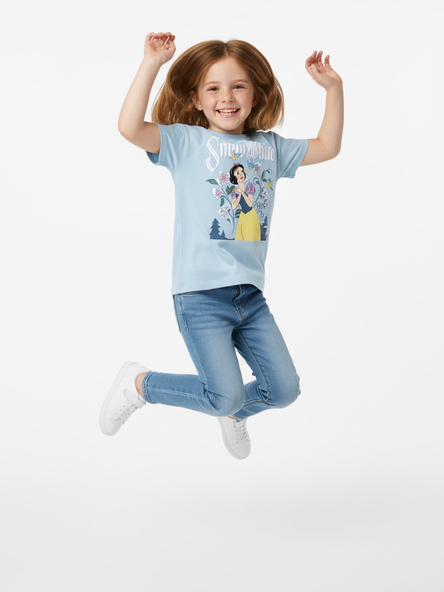 Disney Snow White Girls Short Sleeve Graphic T-Shirt, Sizes 4-16