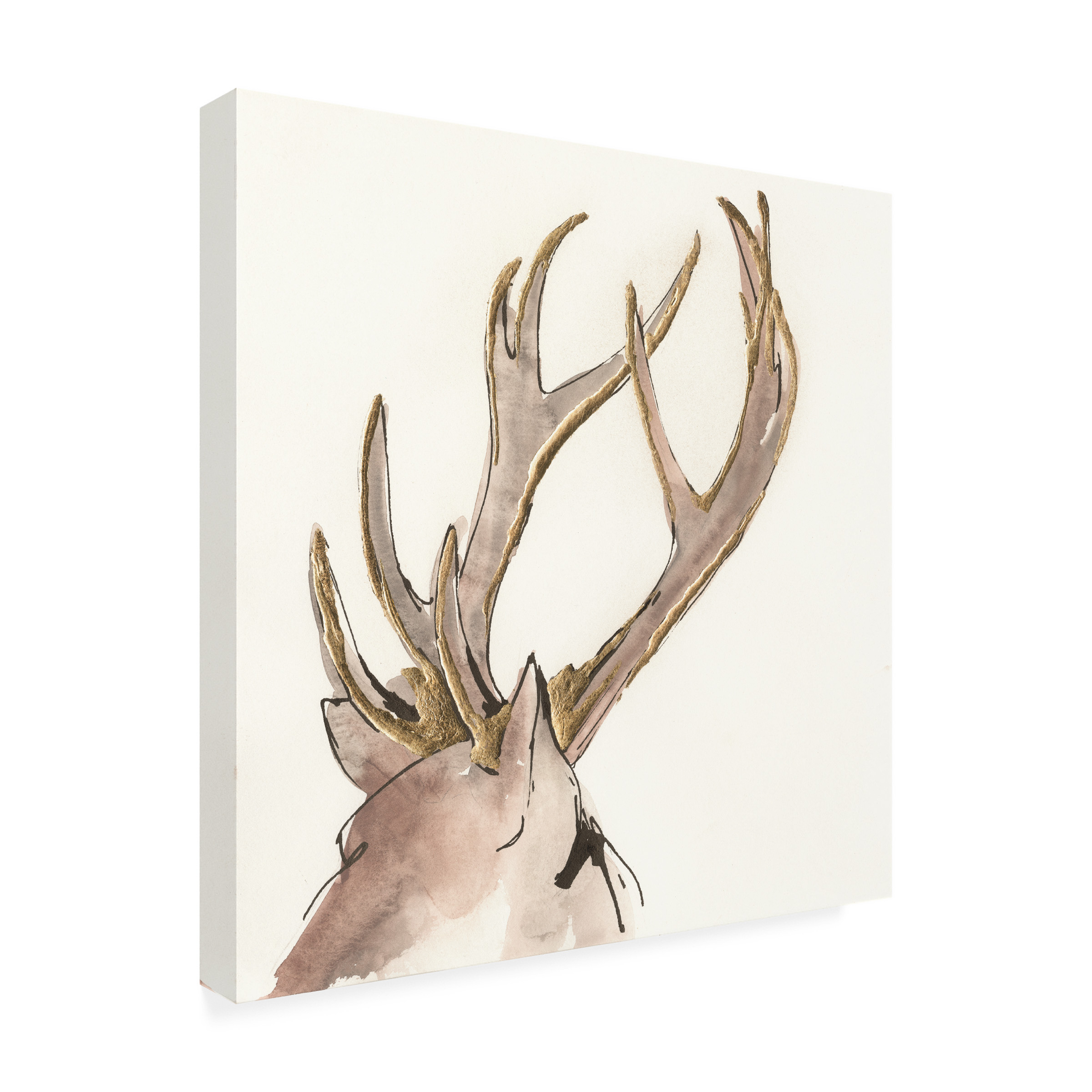 Trademark Fine Art 'Gilded Deer' Canvas Art by Chris Paschke
