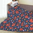 thumbnail image 6 of Lsque sea animals Pattern Fuzzy Fleece Throw Blanket Extra Large,Super Soft,Fluffy and Warm Blankets for Couch,Bed,All Season Use-50"x40", 6 of 7