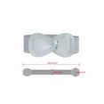 thumbnail image 3 of INSPIRE CHIC Interlock Buckle 8-shaped Faux Leather Elastic Belt Cinch Waistband for Lady Fit Waist Girth:31"/78.5cm-43"/109cm Metallic Silver, 3 of 6