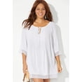 thumbnail image 3 of Swimsuits for All Women's Giana Crochet Cover Up Tunic, 3 of 3