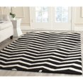 thumbnail image 2 of Safavieh Cambridge 2'6" X 8' Hand Tufted Wool Rug in Black and Ivory, 2 of 3
