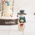 thumbnail image 2 of Pavilion Gift Company Happy Holidays Snowman Figurine Holding Wreath 81141, 2 of 5
