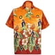thumbnail image 3 of Camisa elegante de playa para hombre con estampado 3D, manga corta, botones de verano, vacaciones, estilo tropical, Aloha, 3 of 4