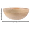 thumbnail image 3 of EeaseCA Bamboo Bowl Simple Durable Adult Children Food Salad Storage Tableware Bowl for Home (Small Size), 3 of 8