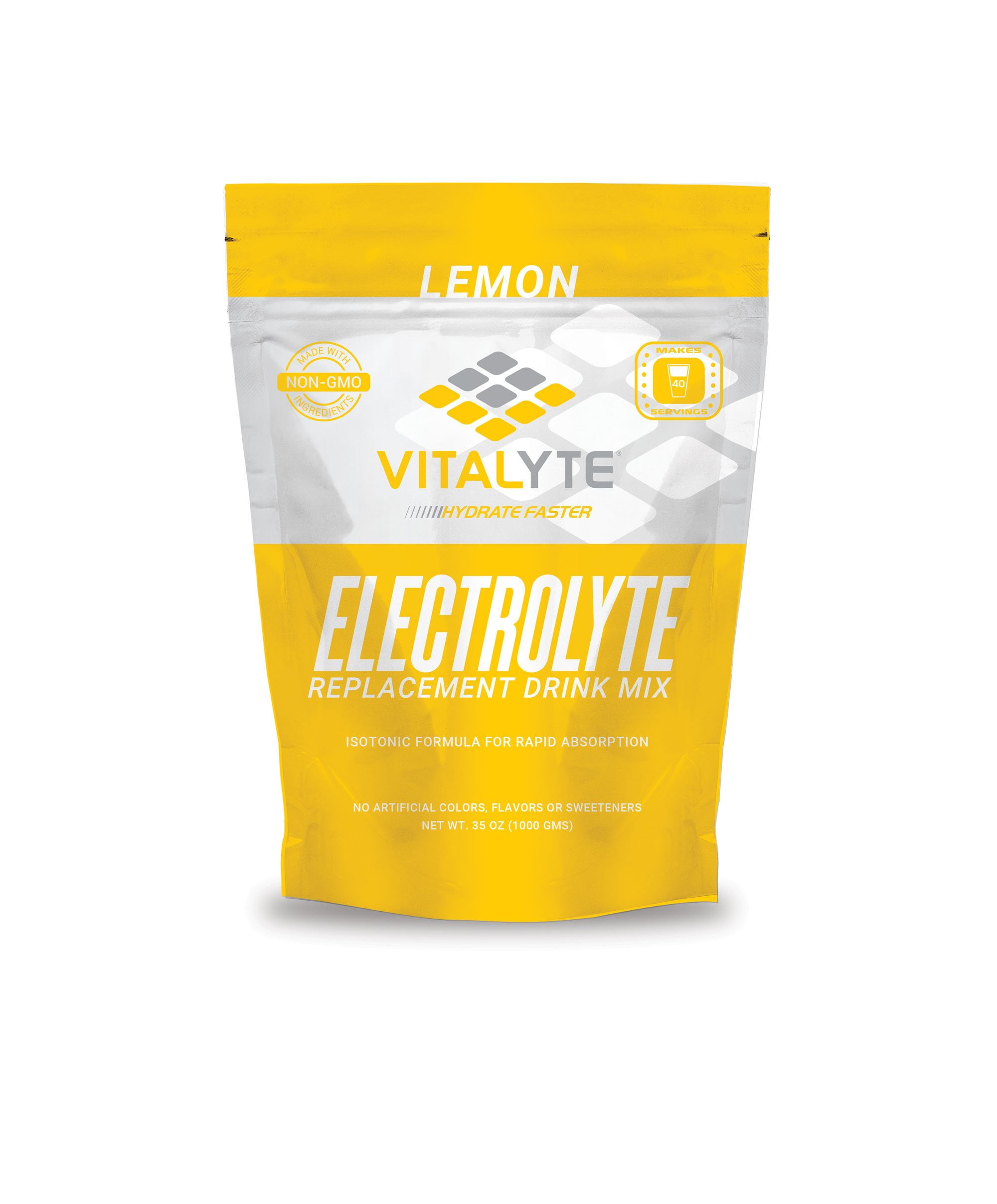 Vitalyte Natural Electrolyte Powder Drink Mix, Gluten Free, 40 2 Cup
