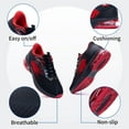 thumbnail image 4 of BROYON Men’s Air Walking Shoes，Slip-on Sneakers Comfortable Breathable Training Tennis Gym Workout Jogging Fashion Athletic Running Shoes US 7-13, 4 of 14