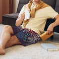 thumbnail image 5 of Naloa Fireworks2 Men's Short Pajama Pants, Pj Shorts, Lounge Comfort Shorts-Medium, 5 of 6
