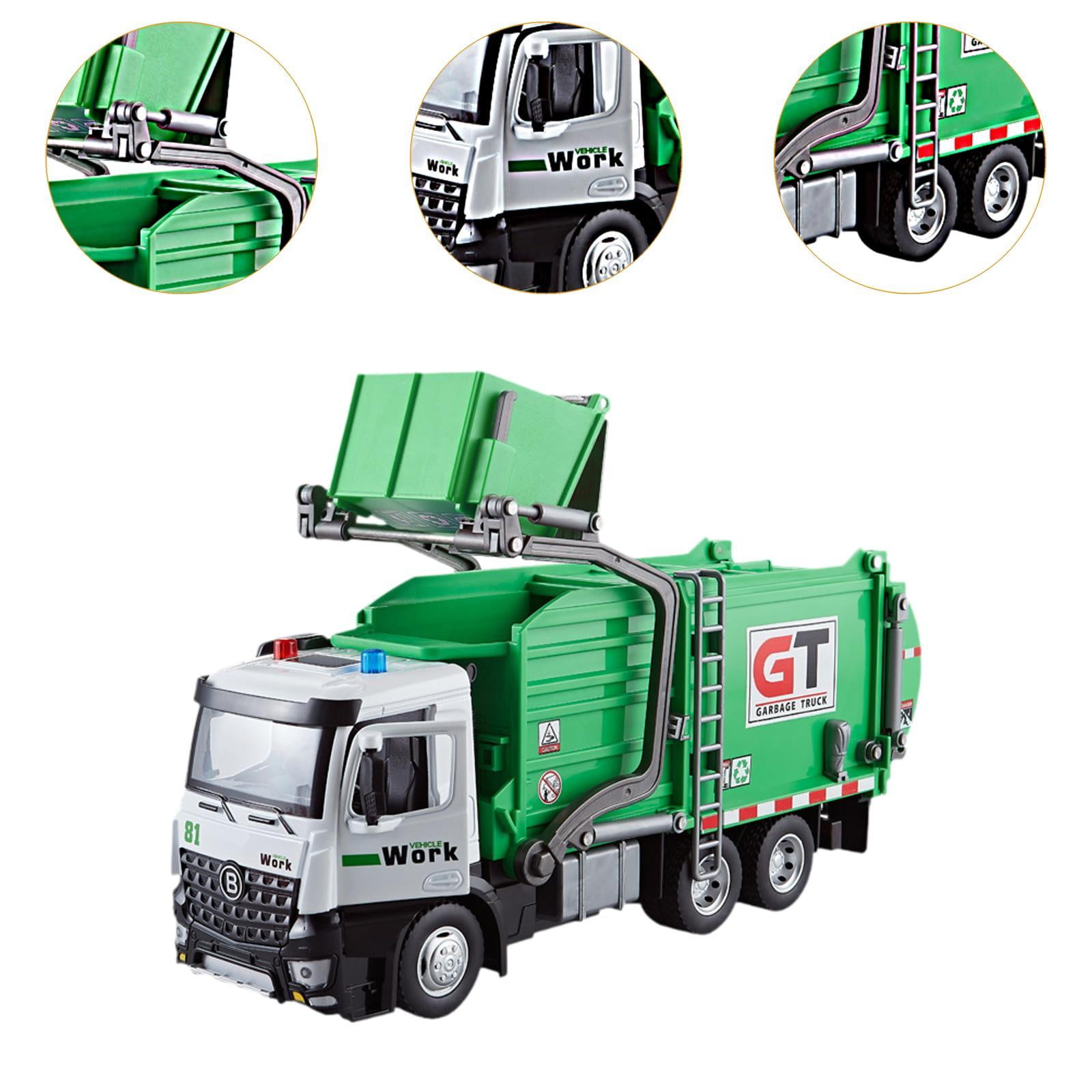 Camión de basura de juguete para niños, juguete para juego de